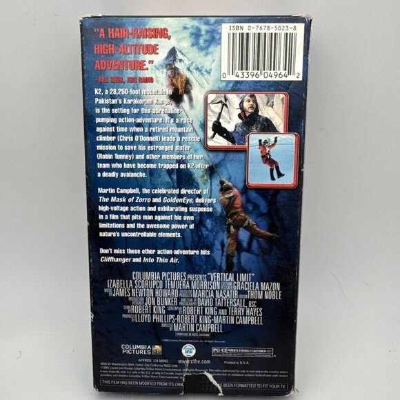 Vertical Limit (VHS, 2001) Bill Paxton H3 - Picture 2 of 3